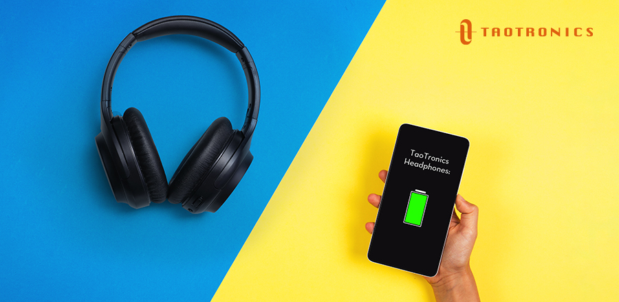 TaoTronics headphones SoundSurge 60 - Bluetooth headphone battery life