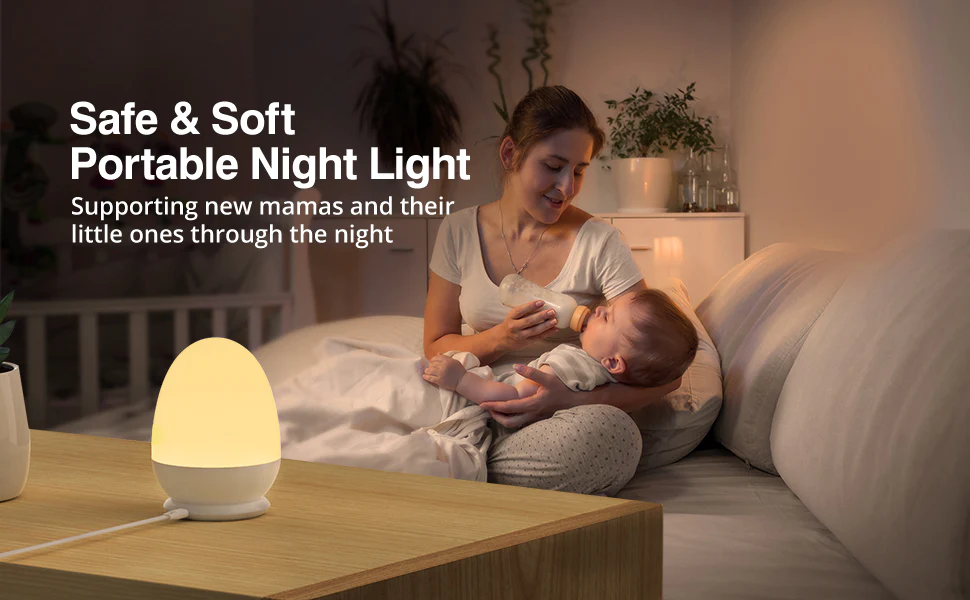 VAVA Night Light for Kids, 100 % Baby Safe LED Nursery Lamp